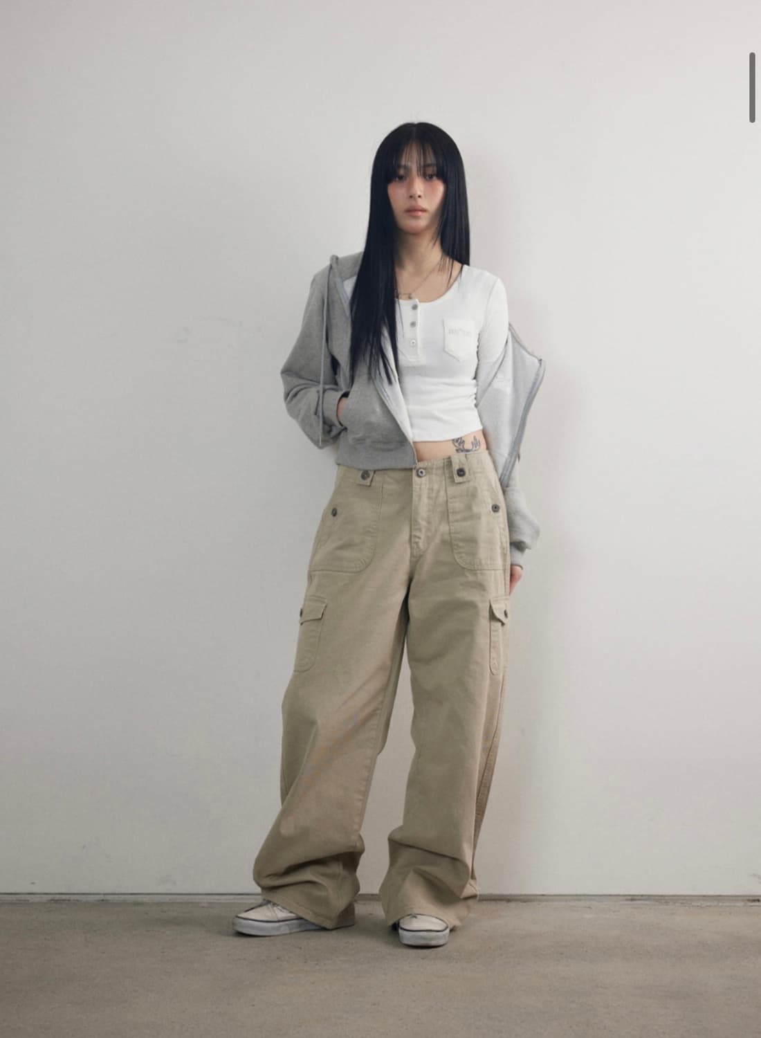 애즈온 JED CARGO PANTS / BEIGE (S) 상품이미지1