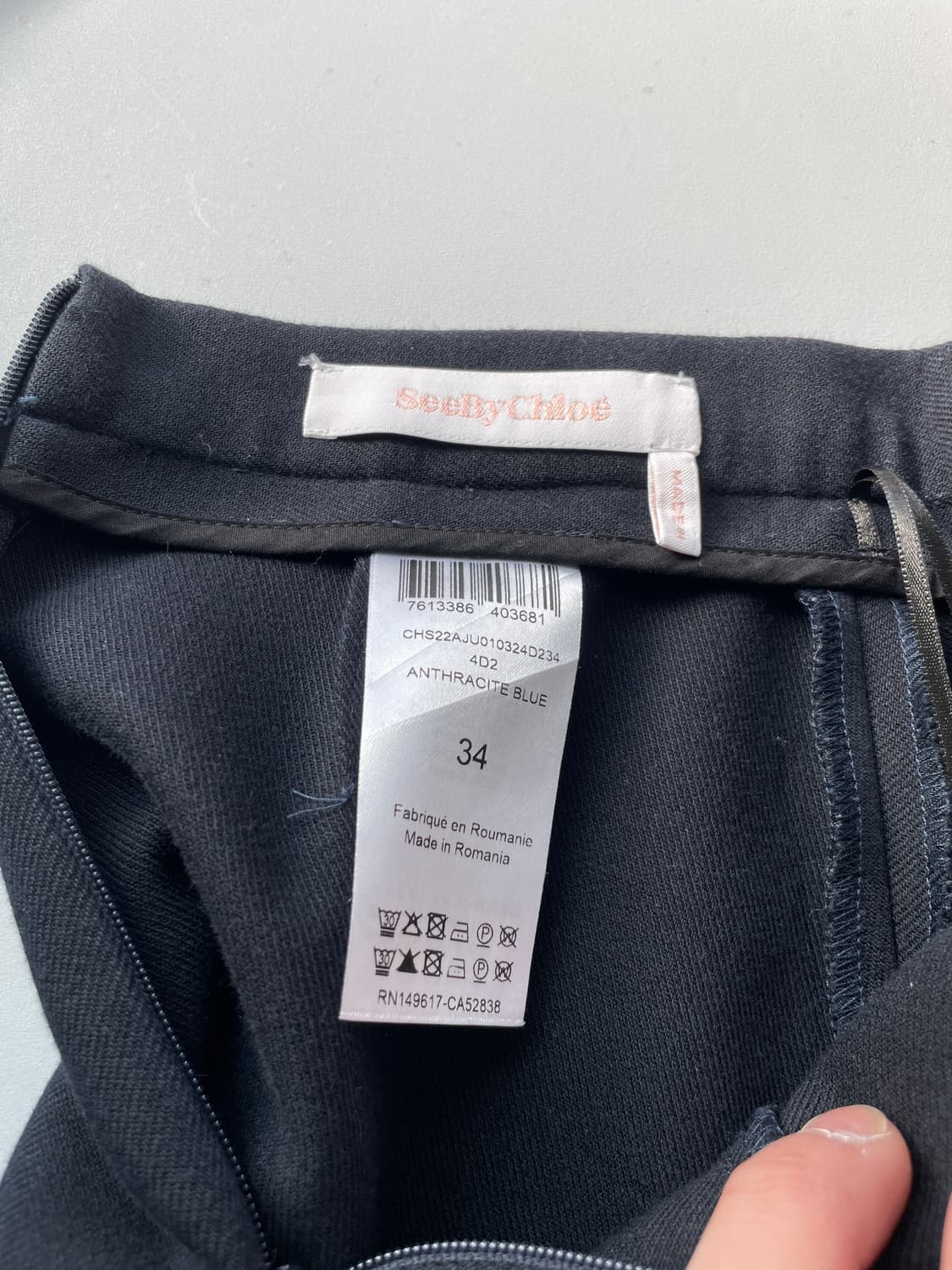 끌로에 네이비 스커트  J03861 상품이미지5