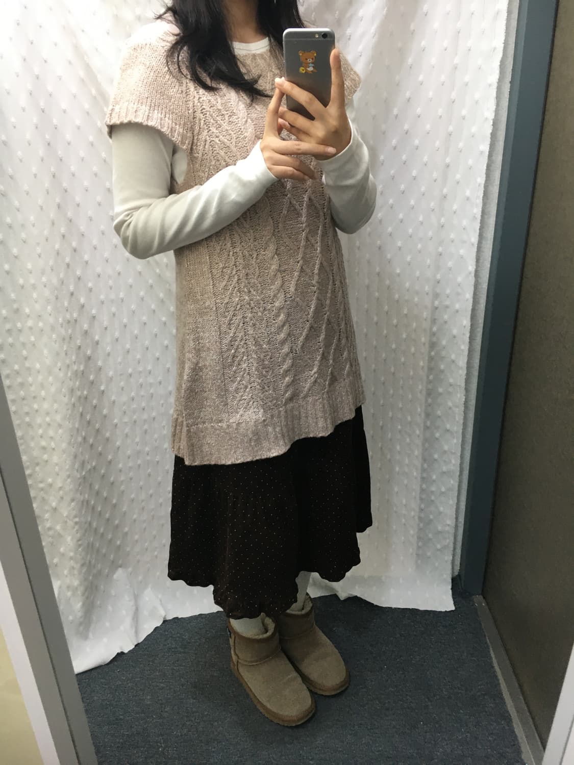 연핑크 니트 원피스  상품이미지8