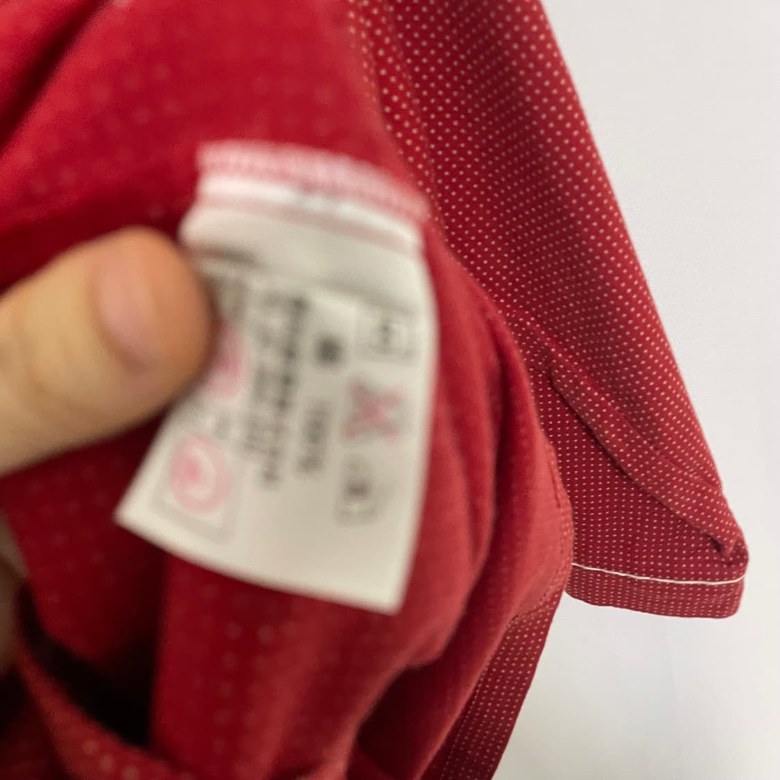 BURBERRY 레드 도트 긴팔 셔츠 홈웨어 잠옷 상의 상품이미지5