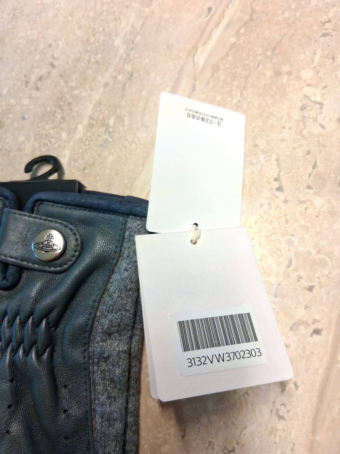 비비안 웨스트우드 아웃핑거 콤비 장갑 그레이 (새상품) 상품이미지9