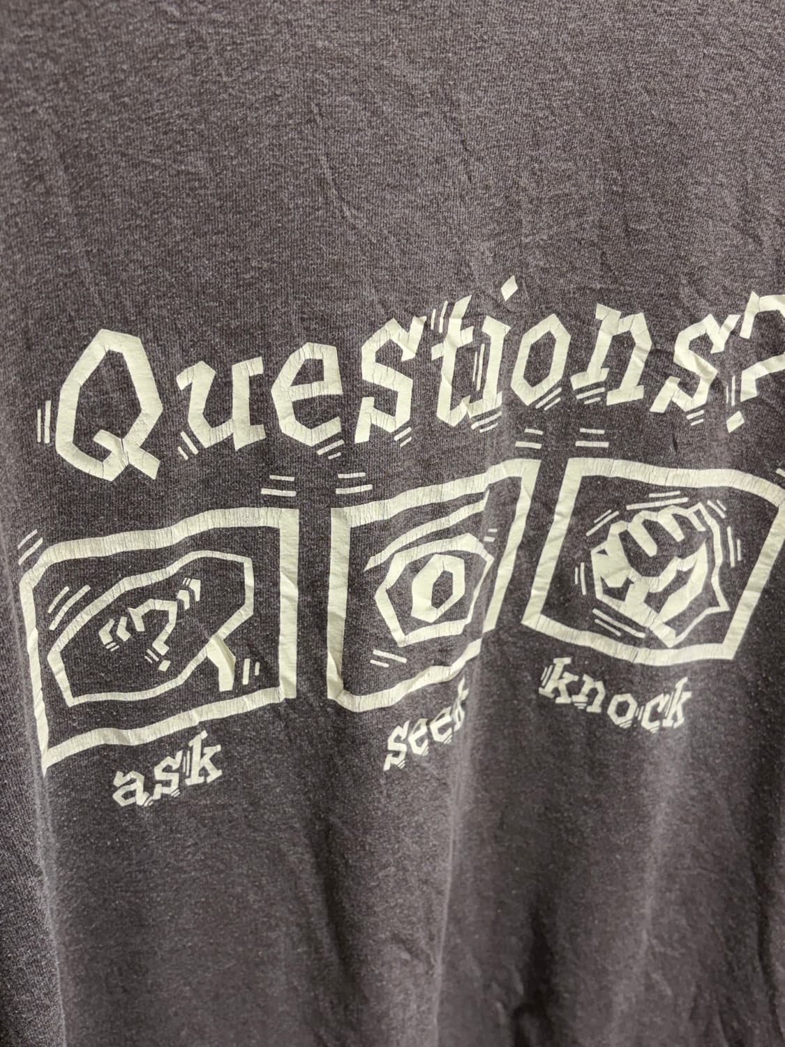 L Questions 프린팅 브라운 링거티 상품이미지8