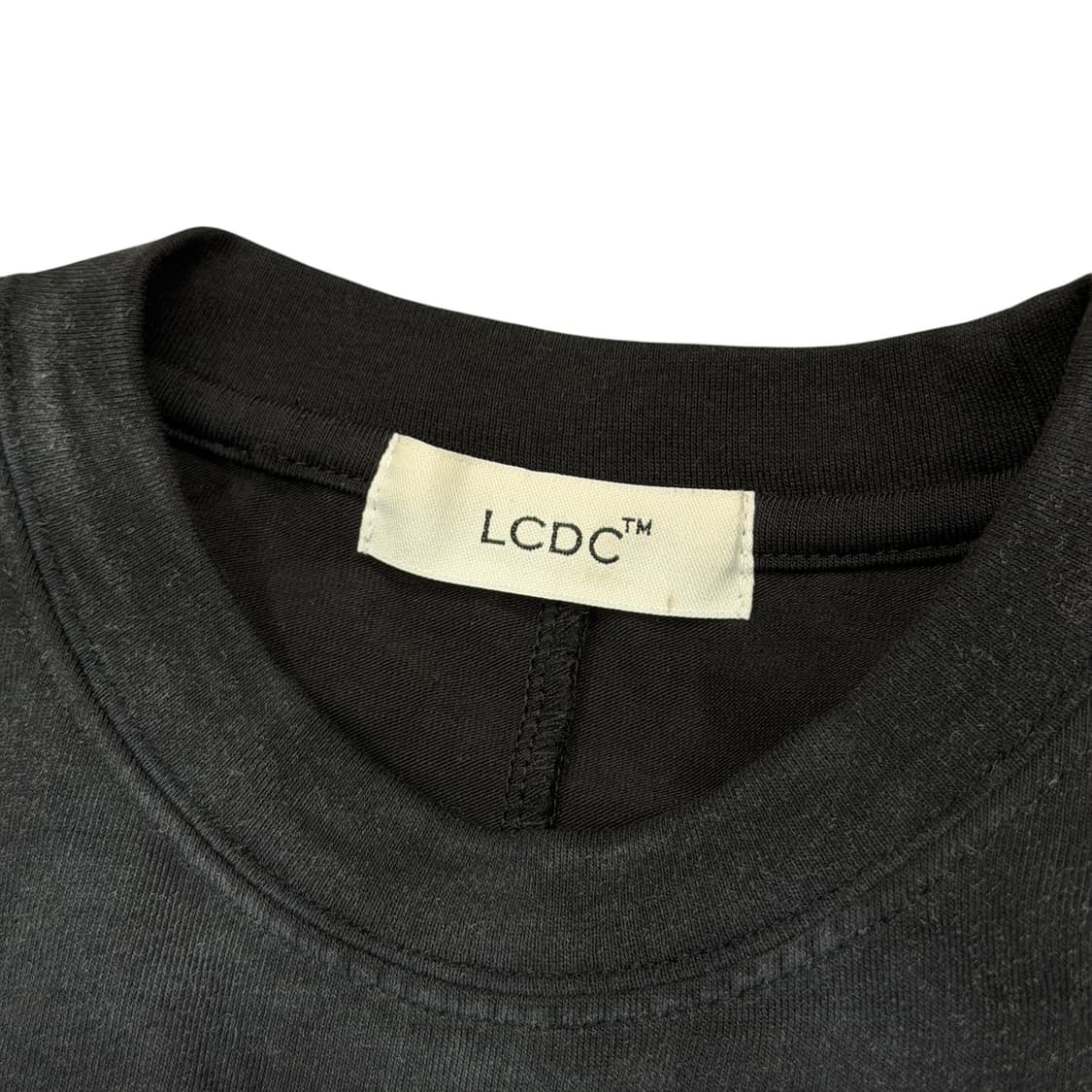 LCDC 레이스 레이어드 긴팔 티셔츠 블랙 상품이미지5