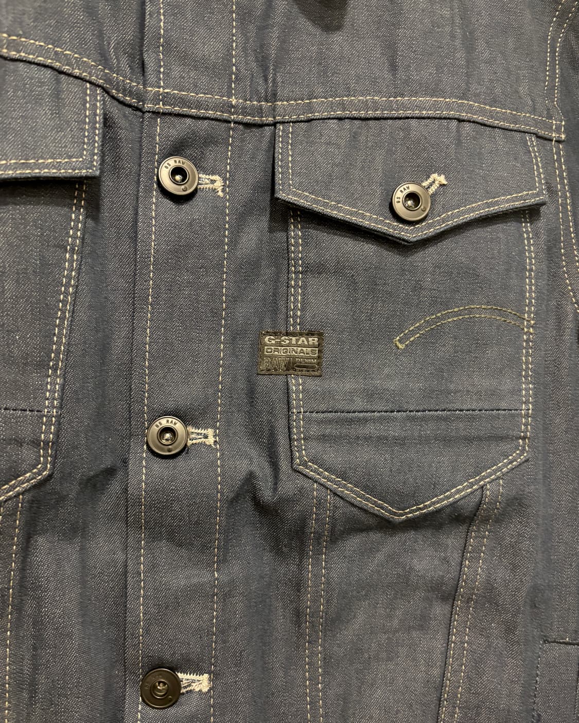 (M) 지스타 로우 ARC 3D 데님 트러커 자켓 상품이미지6