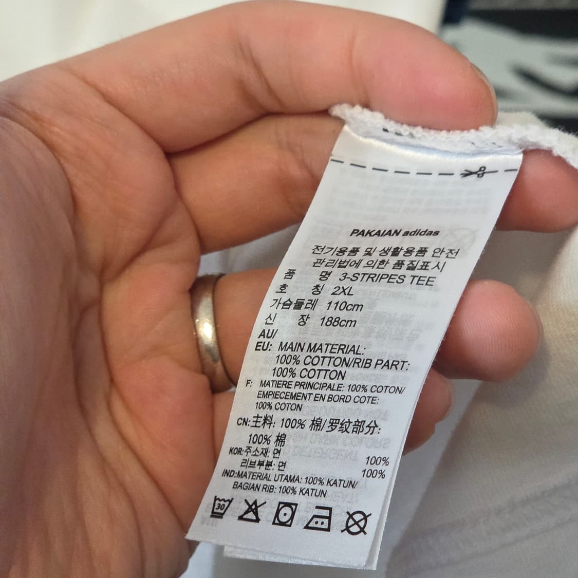 아디다스 삼선 사이드 라인 링거 반팔티 상품이미지8