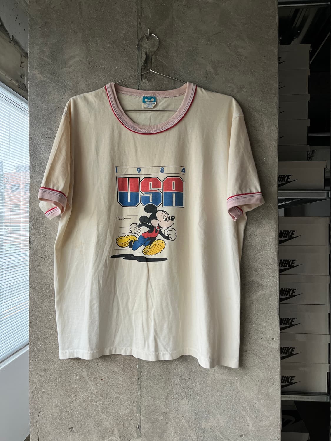 80‘Vintage Disney Mickey USA Ringer Tee 상품이미지1