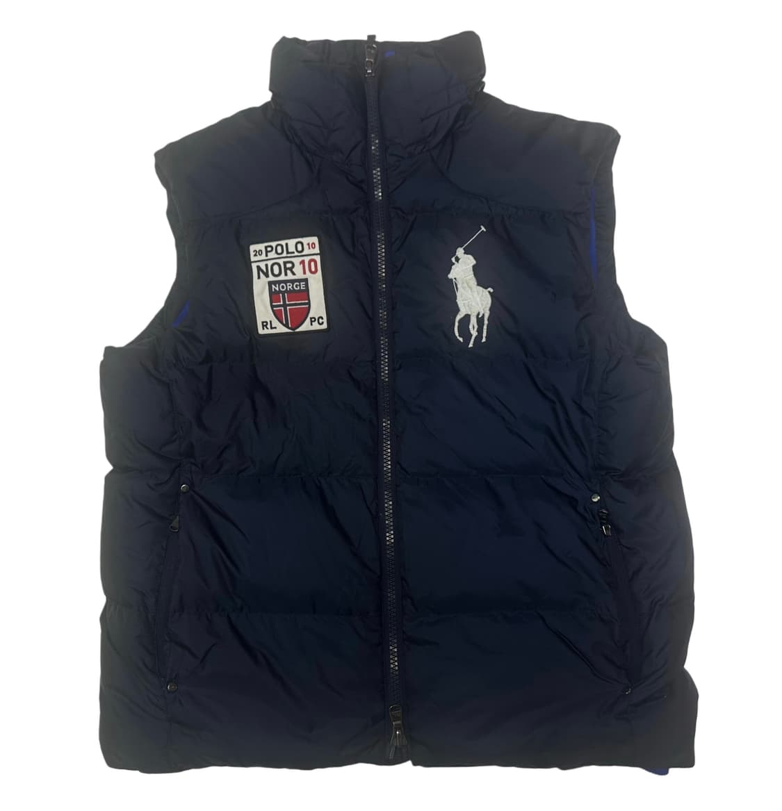 폴로 랄프로렌 빅포니 노르웨이 네이비패딩조끼베스트 XL 상품이미지1