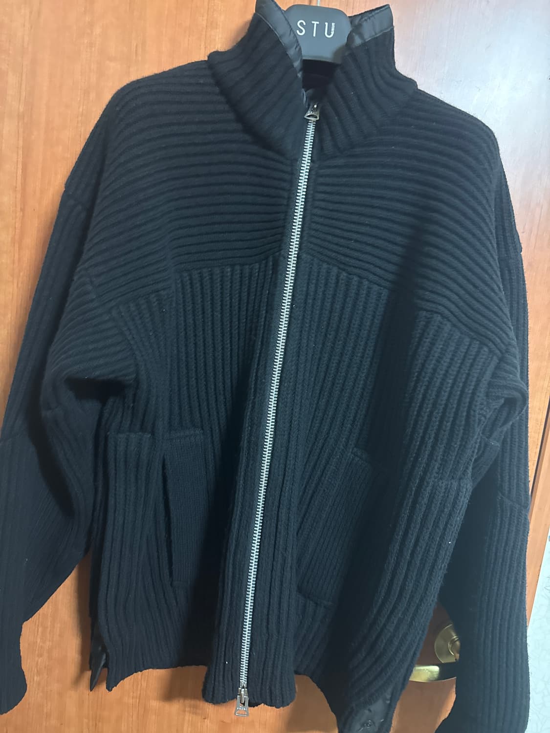 [3]사카이 스포츠 믹스 니트집업 상품이미지2