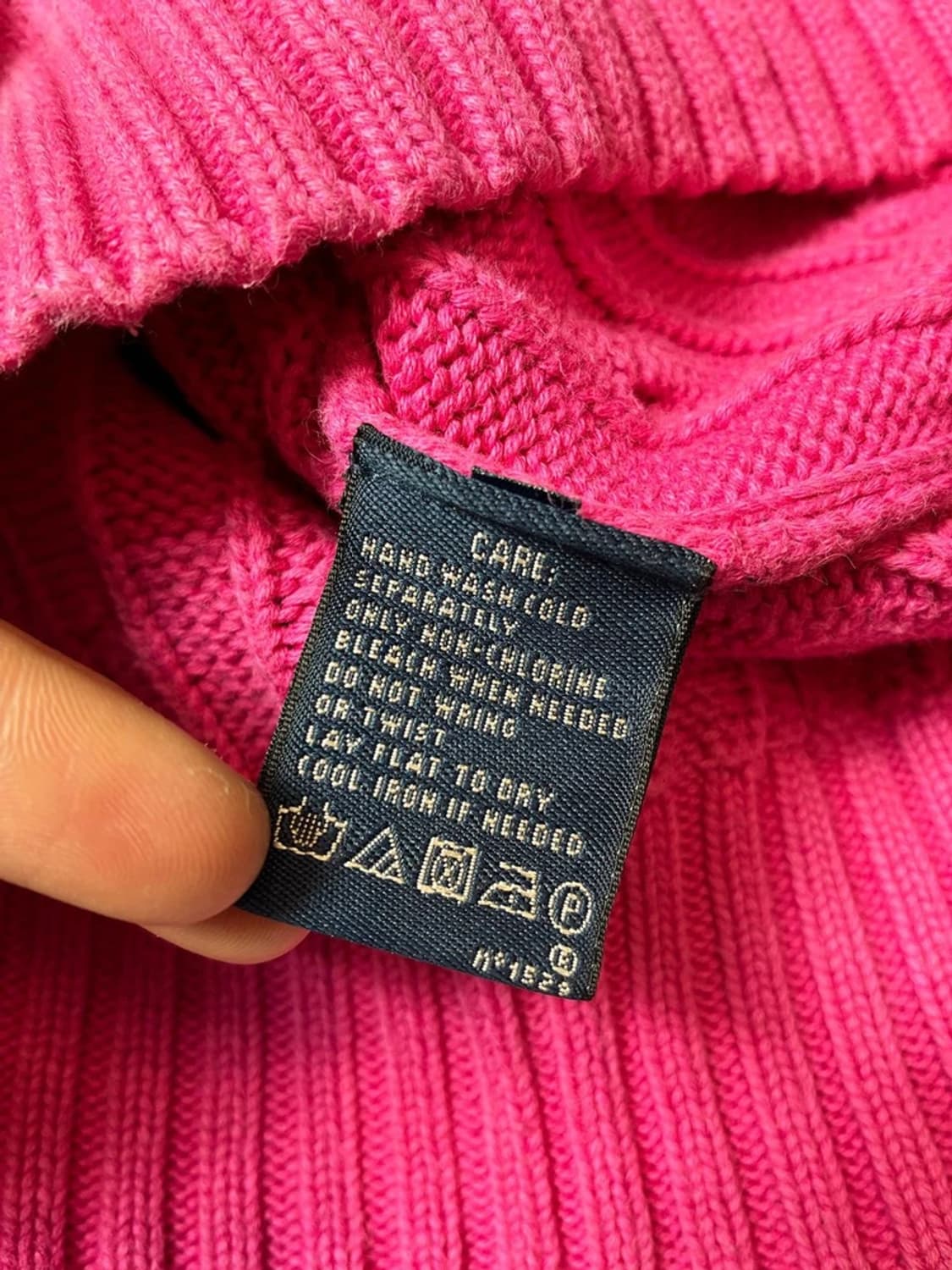 폴로 랄프로렌 00's 코튼 꽈배기 브이넥 니트 PN8098 상품이미지7