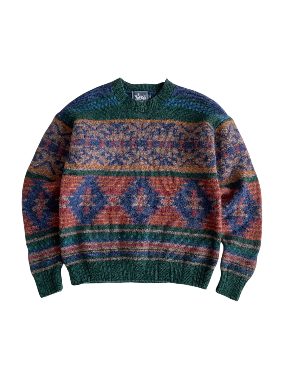 90's 울리치 핸드니트 네이티브 패턴 스웨터  상품이미지1