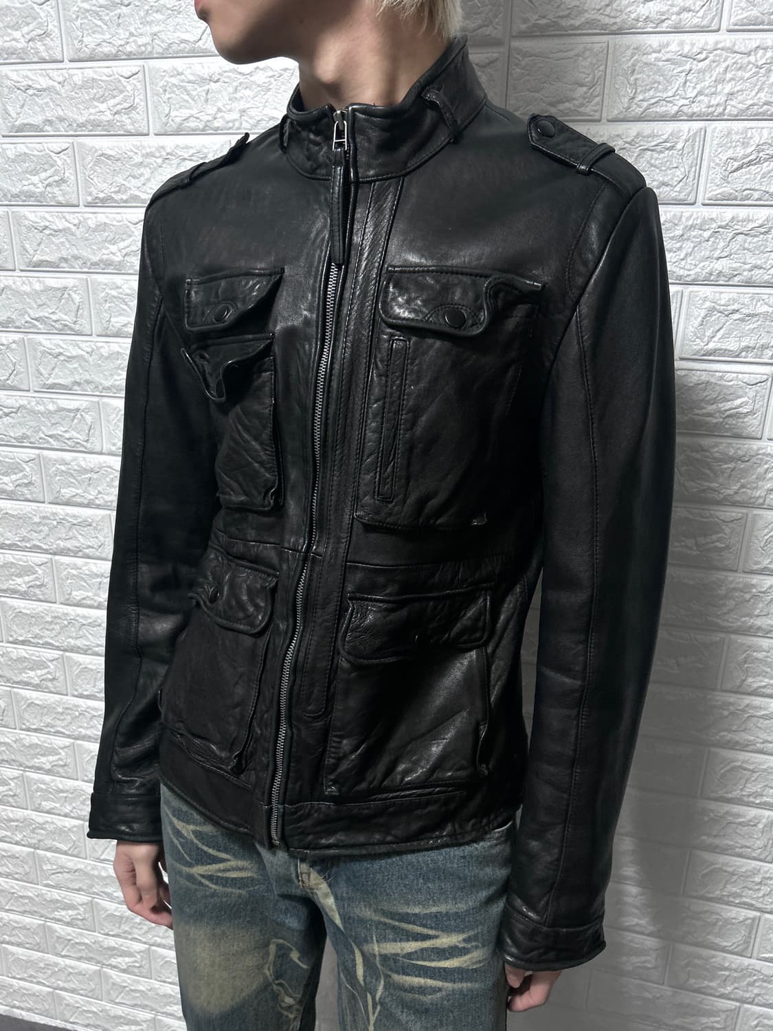 유틸리티 이탈리안 램스킨 자켓 상품이미지2