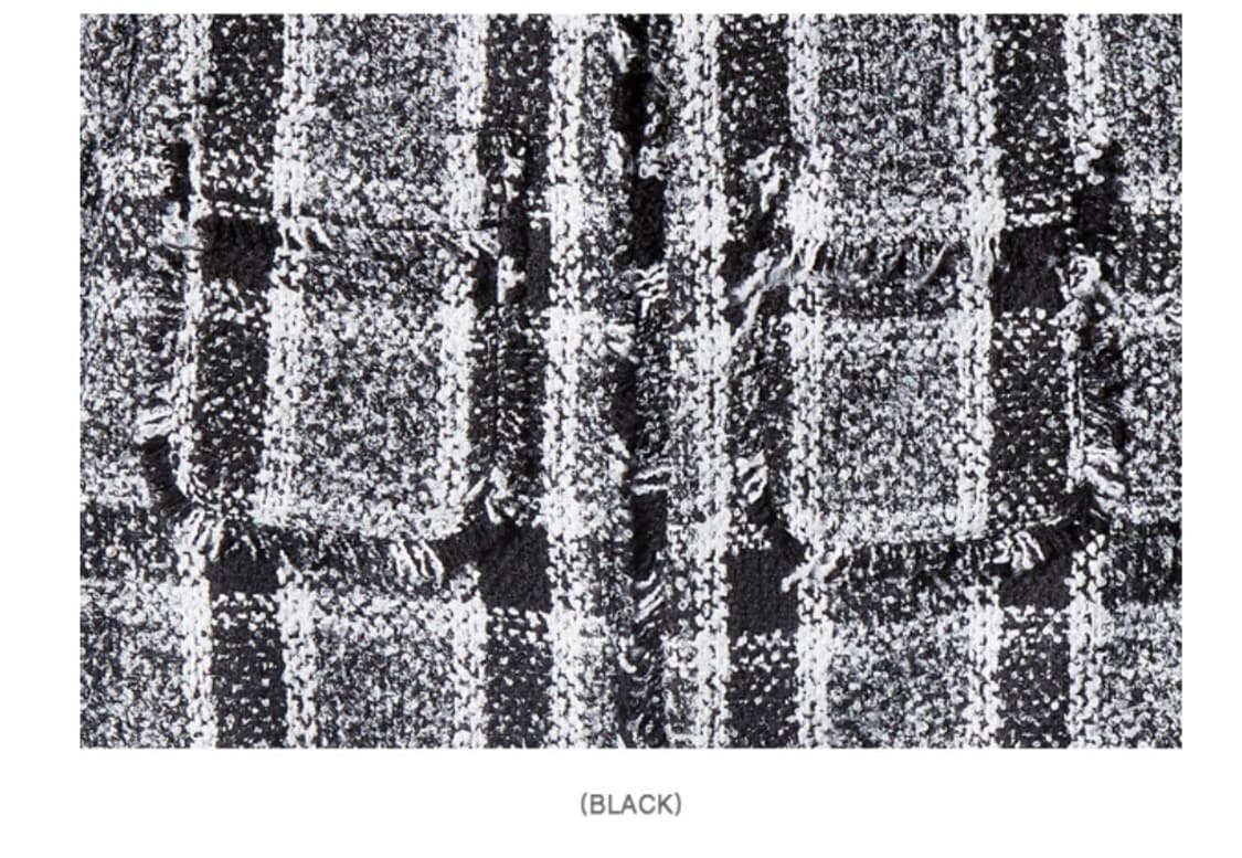 MIXXO 미쏘 블랙 체크 트위드 자켓 66 새제품 상품이미지2