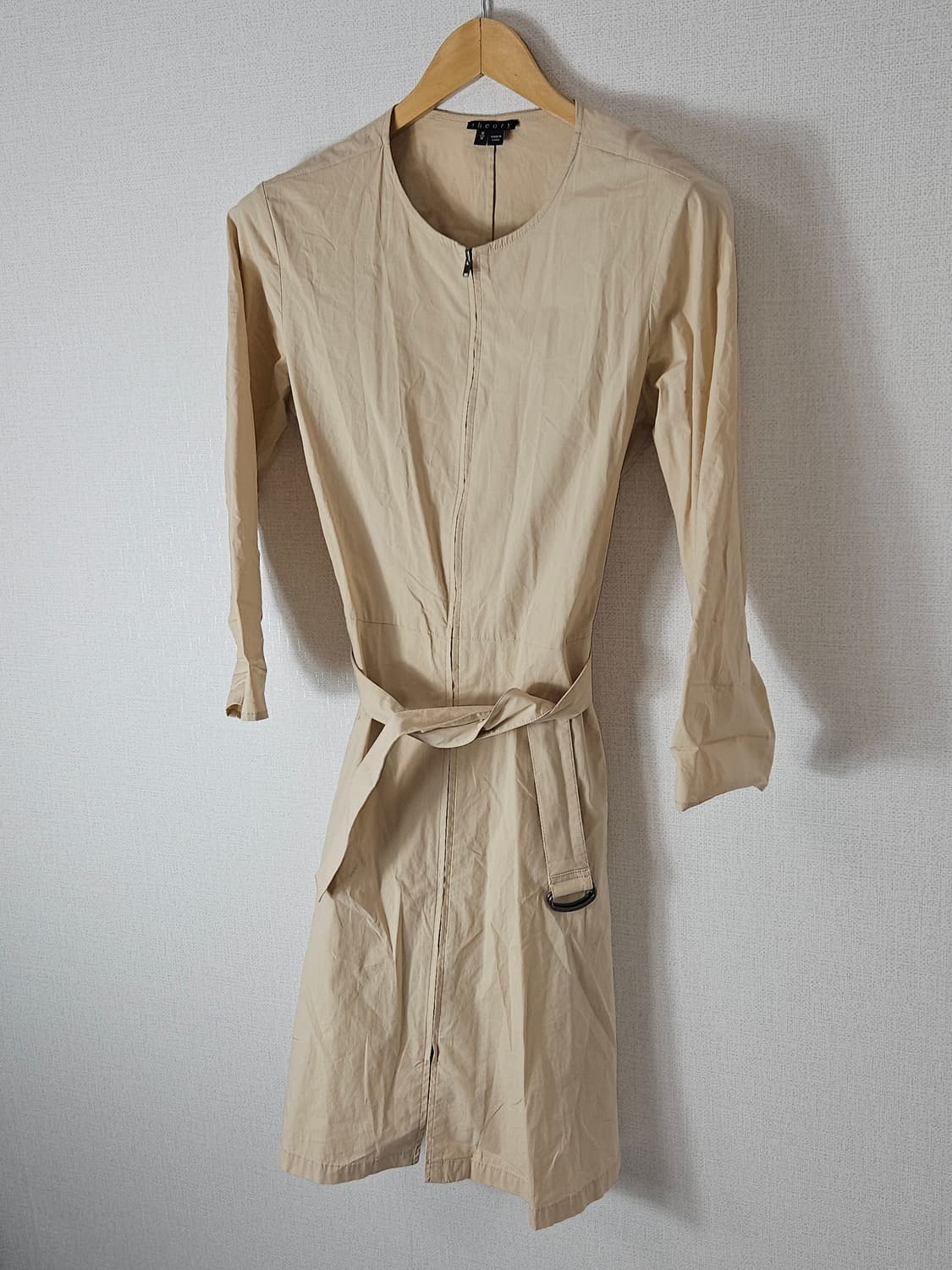 띠어리 코튼 경량 원피스 벨트 베이지 M 여성 (백화점 정품) 상품이미지2
