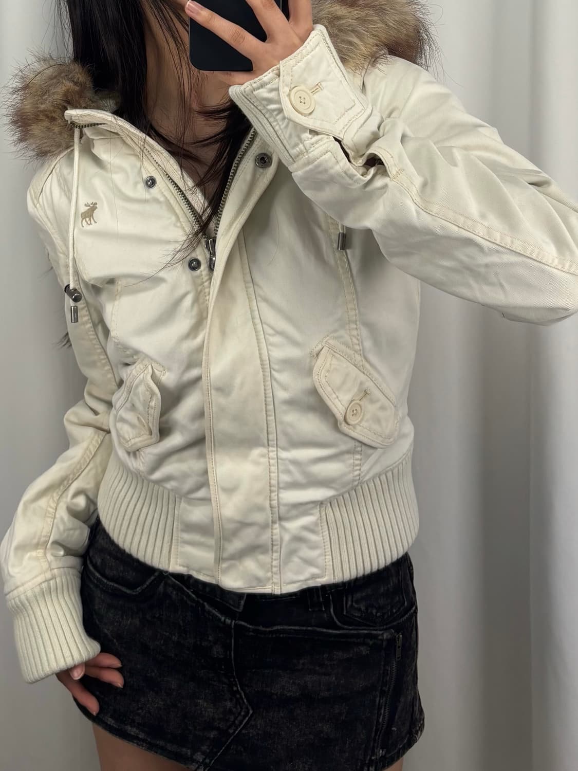 아베크롬비 퍼 후드 자켓 상품이미지1