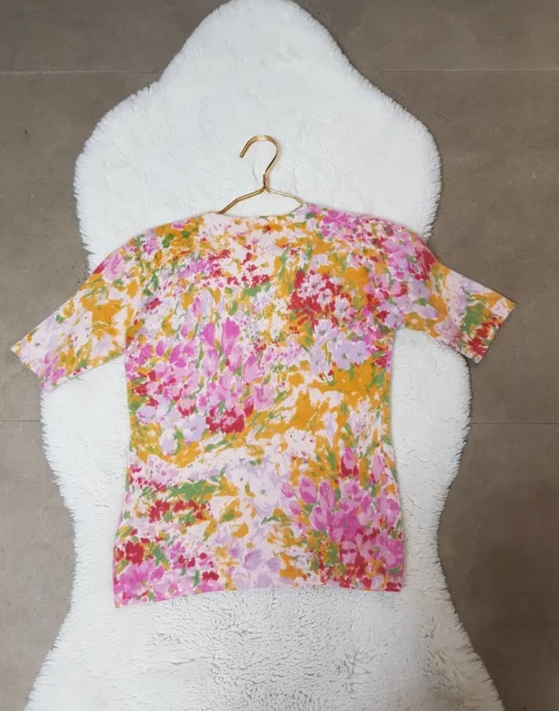 enquete 플라워 반팔.니트.55 상품이미지5