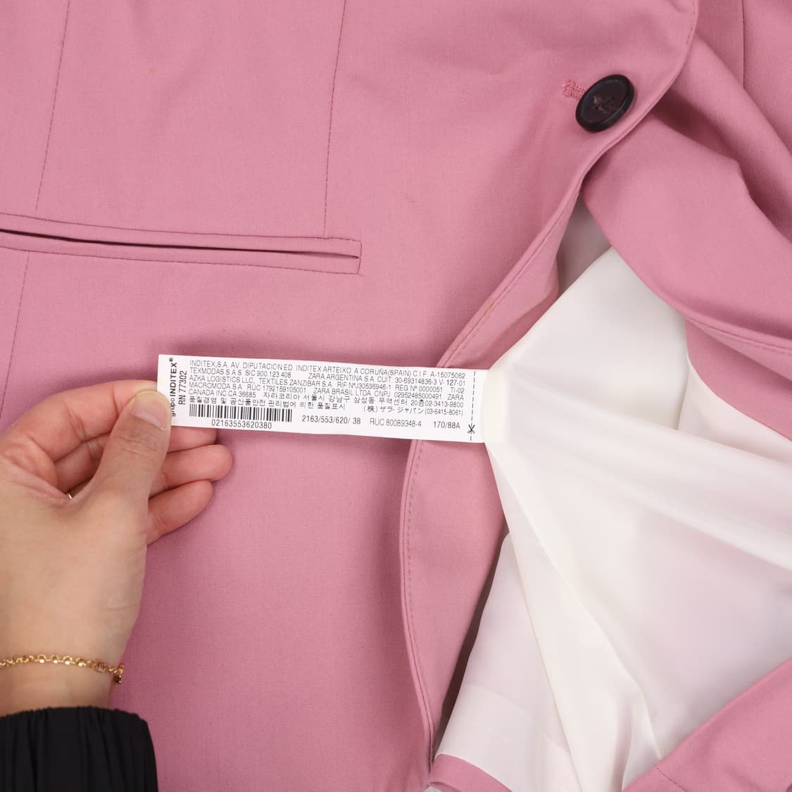 38 새상품 자라 블레이저자켓 0423H1 상품이미지4