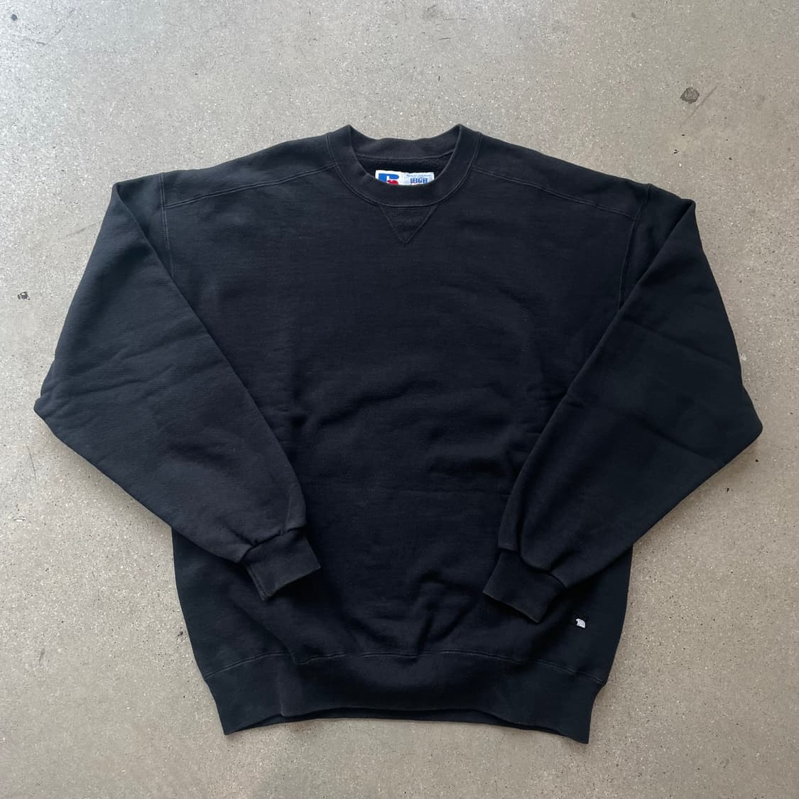 빈티지  러셀 애슬레틱 하이코튼 스웻셔츠 블랙 상품이미지1