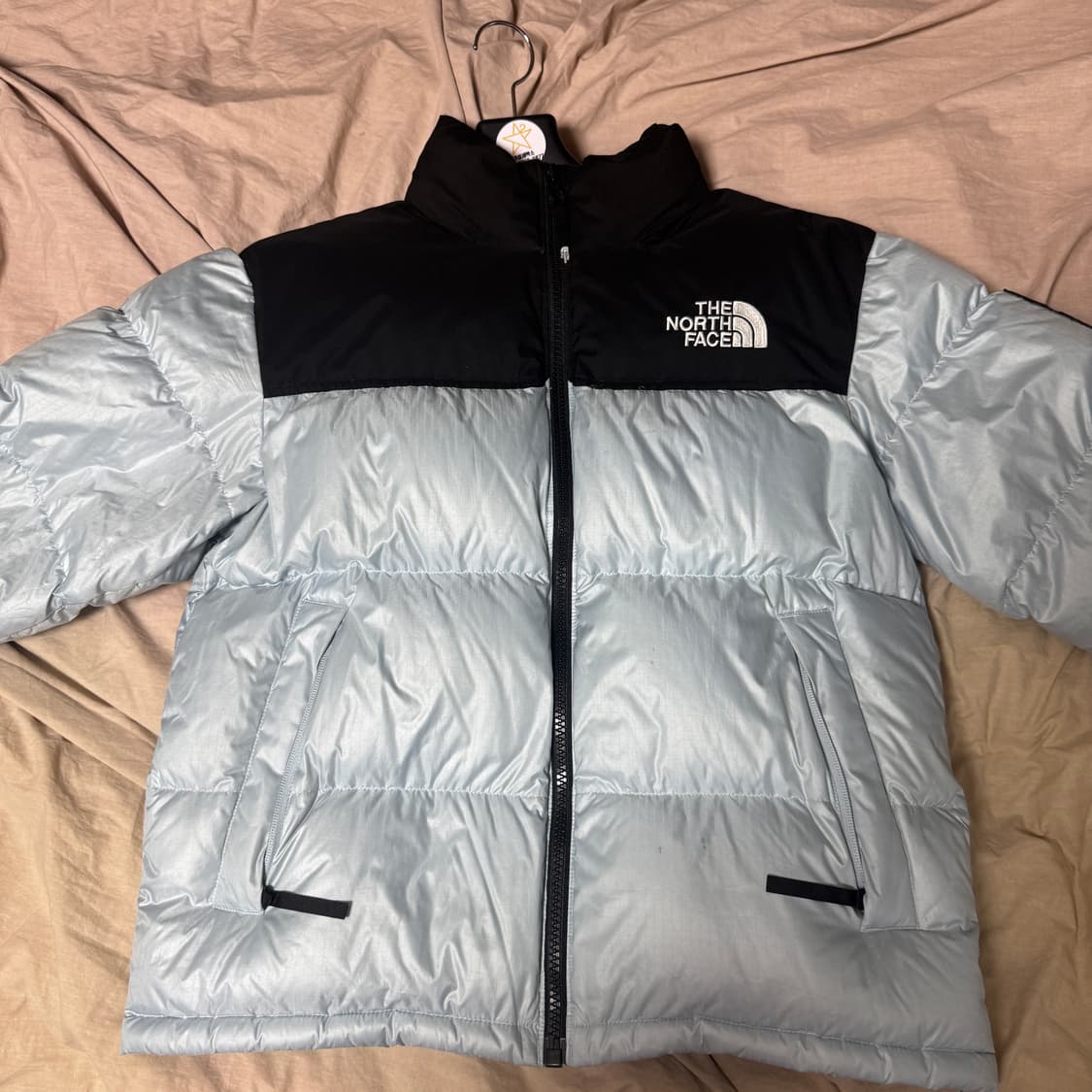 노스페이스 화이트러벨 노벨티 눕시 다운 자켓 스카이 블루 상품이미지1