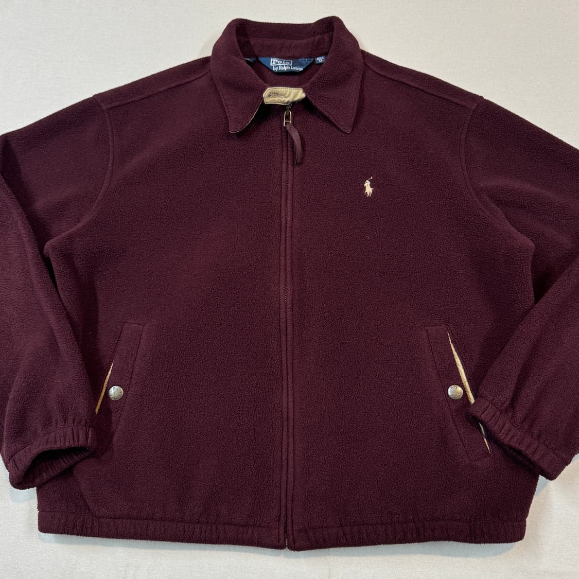 XL) 폴로 랄프로렌  폴라텍 플리스 스윙탑 자켓 버건디 상품이미지2