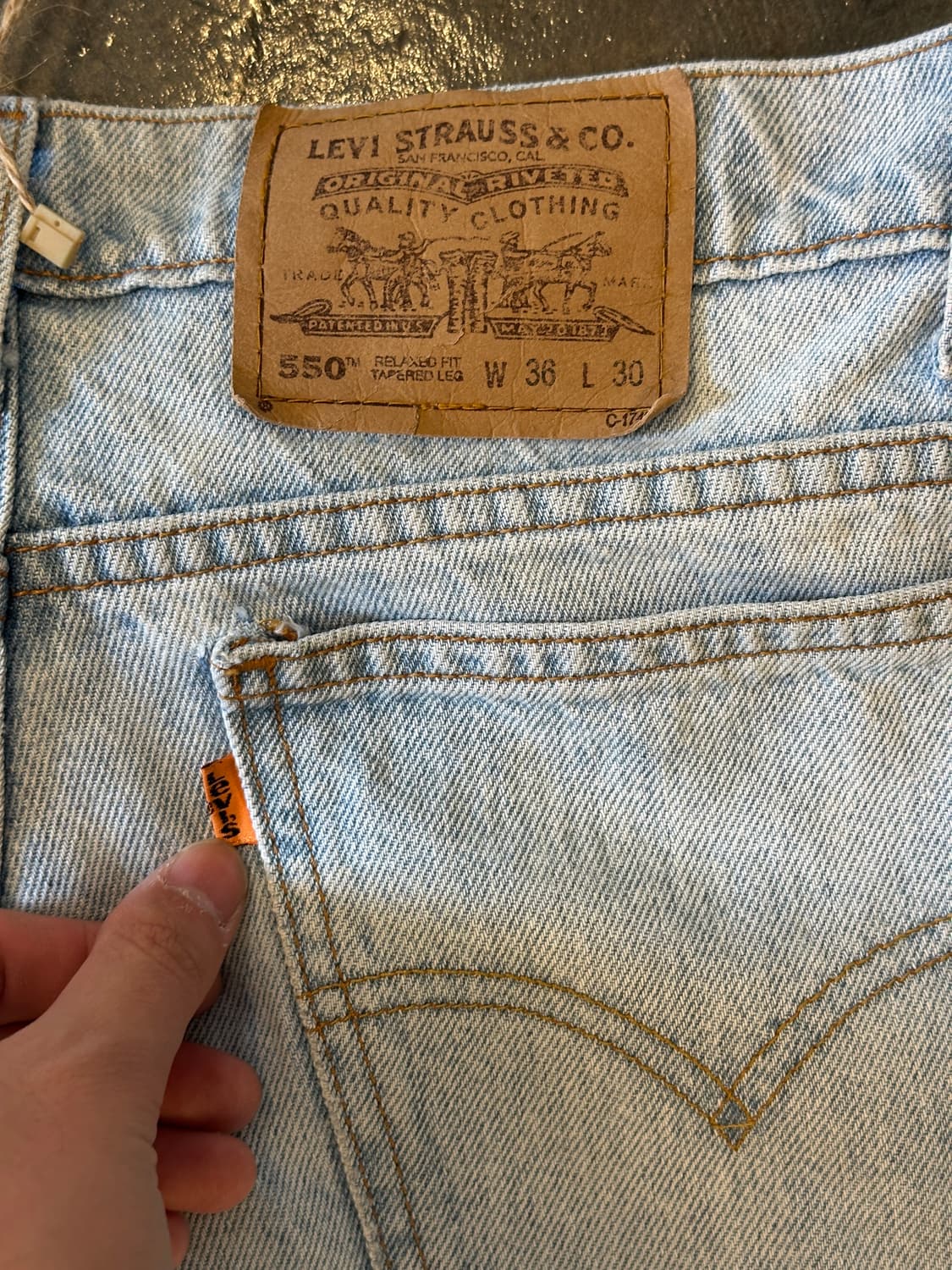 96‘s 리바이스 오렌지탭 550 W36 L30 상품이미지6