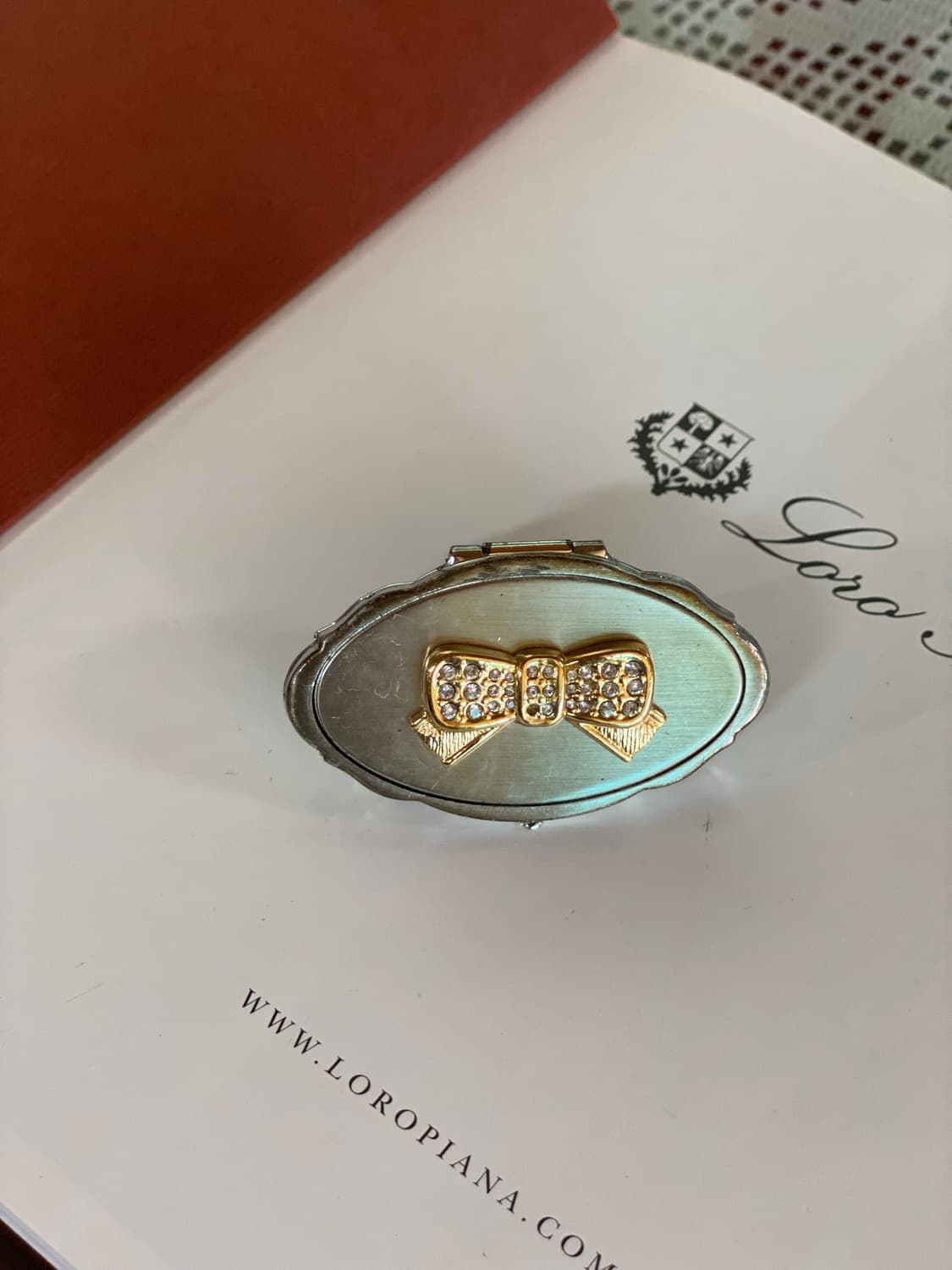 빈티지 레트로 립스틱 홀더 거울 콤팩트 상품이미지2