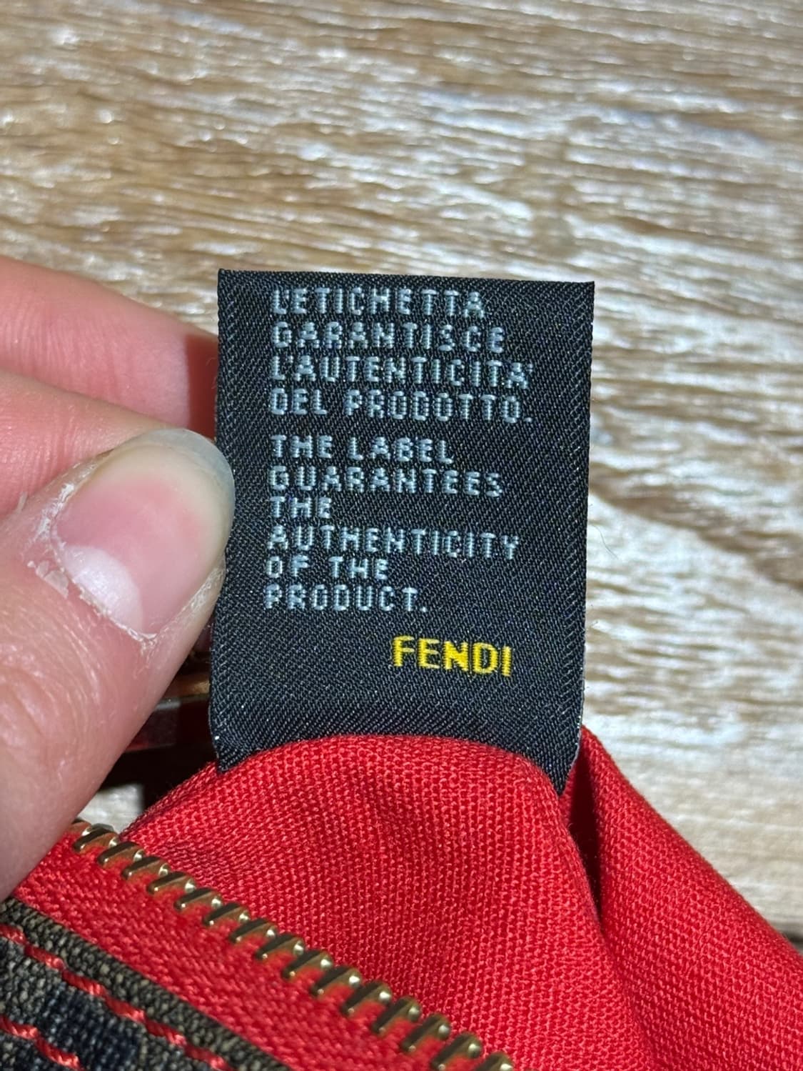 펜디 브라운 주카 레드 도트 포쉐트 체인백 상품이미지9