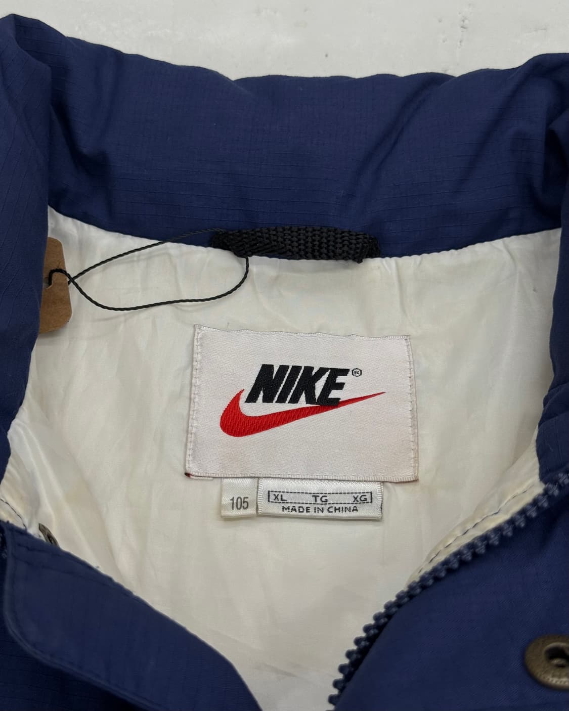 나이키 90s 네이비 덕다운 립스탑 패딩 점퍼 상품이미지7