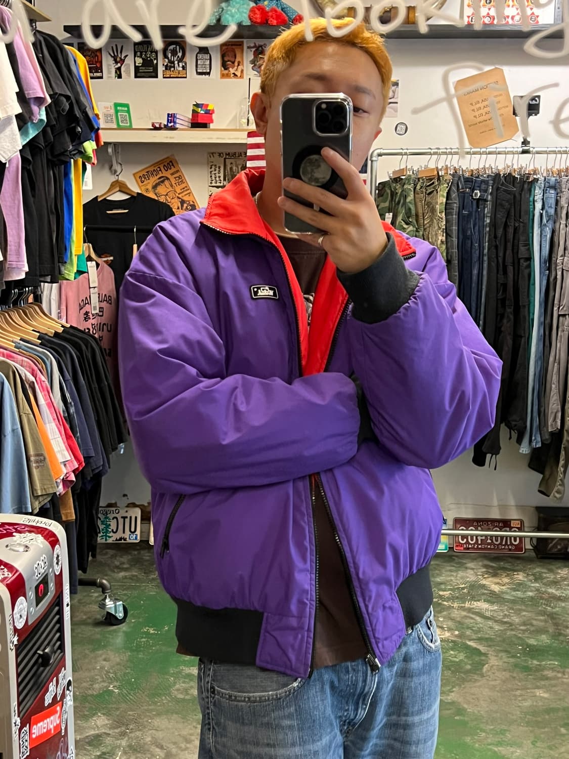 90's [L] 올드 울리치 경량 패딩 신슐레이트 리버시블 점퍼 상품이미지3