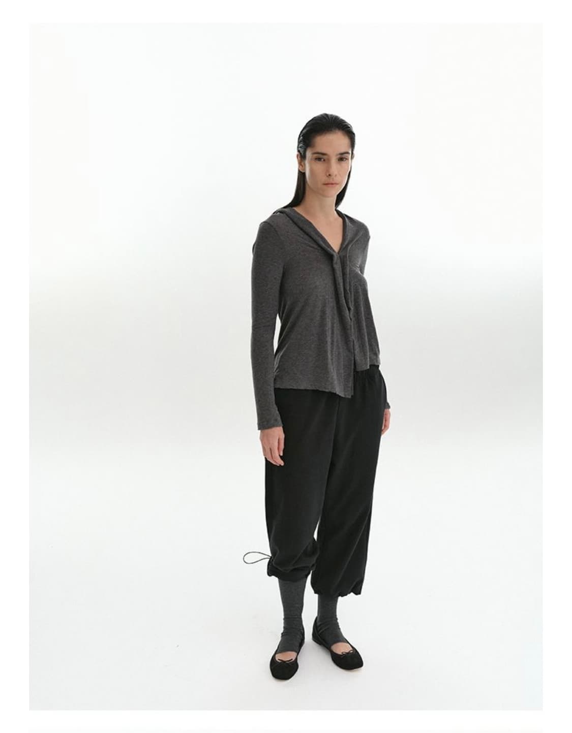 리포스 Twisted Cardigan (Charcoal) 상품이미지2