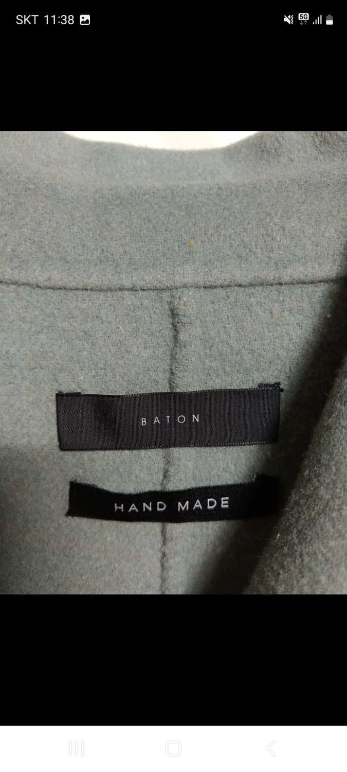 핸드메이드 벨티드 롱코트 프리사이즈 상품이미지3