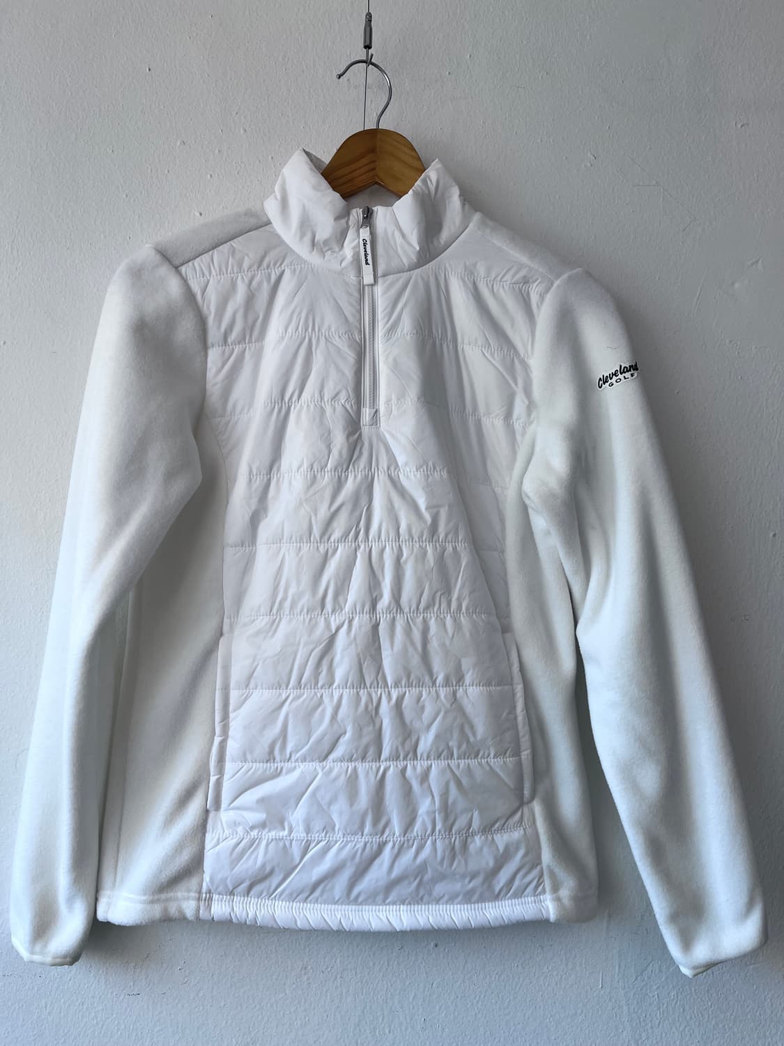 새제품)클리브랜드 여성 플리스반집업티셔츠 S90사이즈 상품이미지2