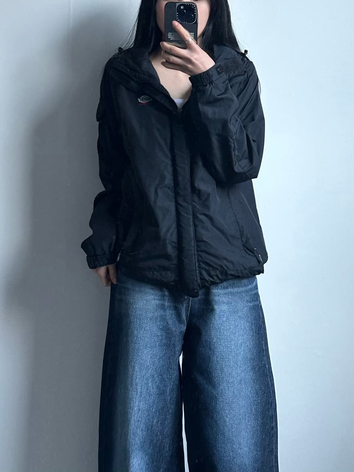 디키즈 자수로고 블랙 바람막이 자켓 상품이미지1