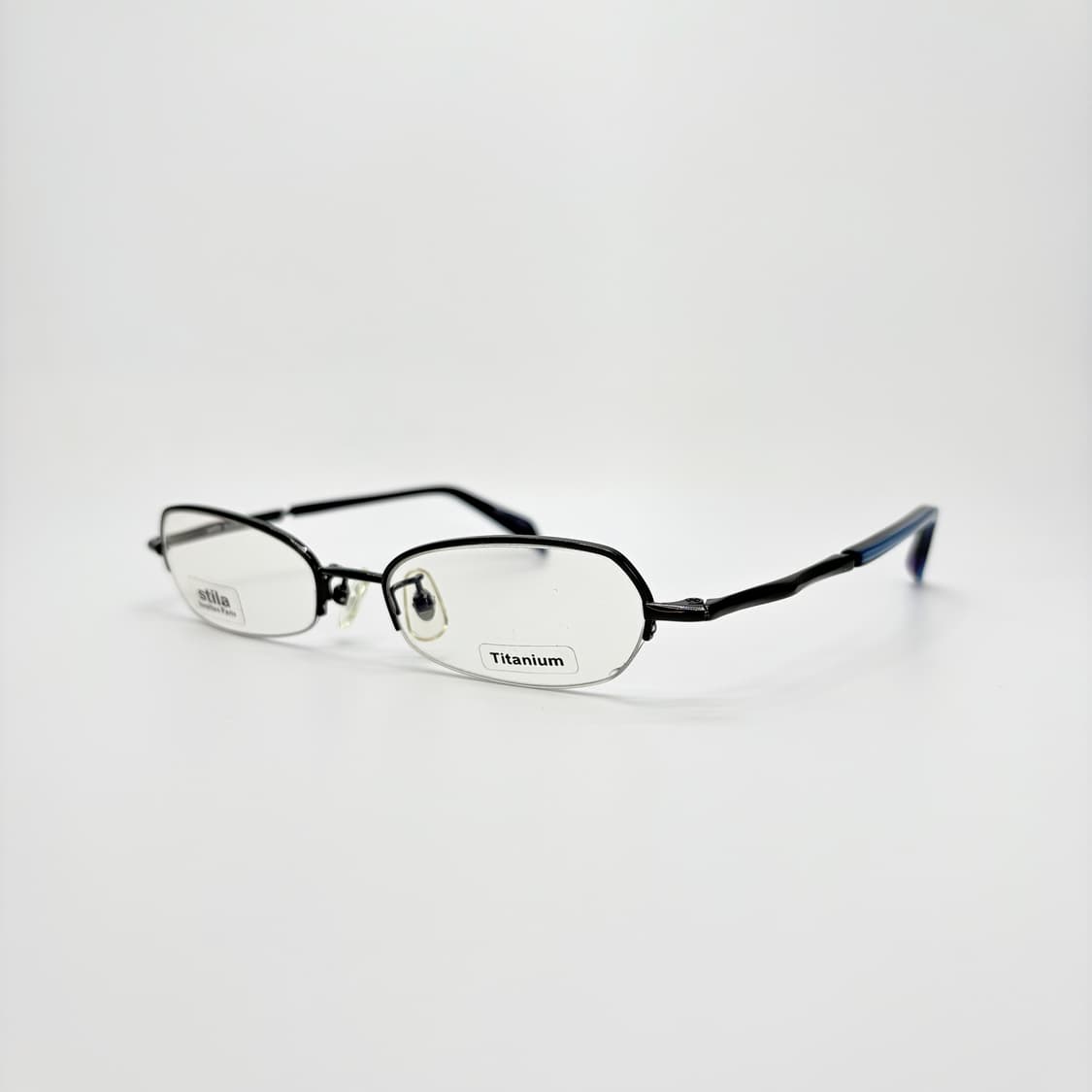 STILA LUNETTES 그레이블루 티타늄 반무테 상품이미지1