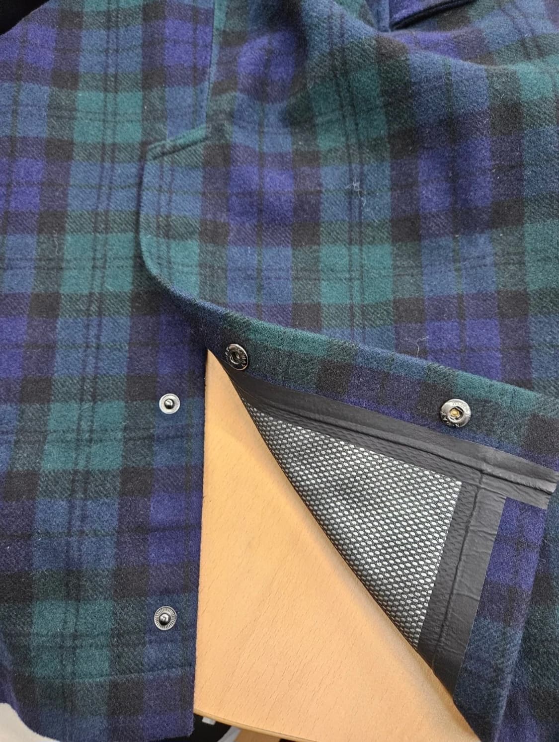 K-WAY(까웨) 3L방수 체크 울코트(IT8)
 상품이미지6