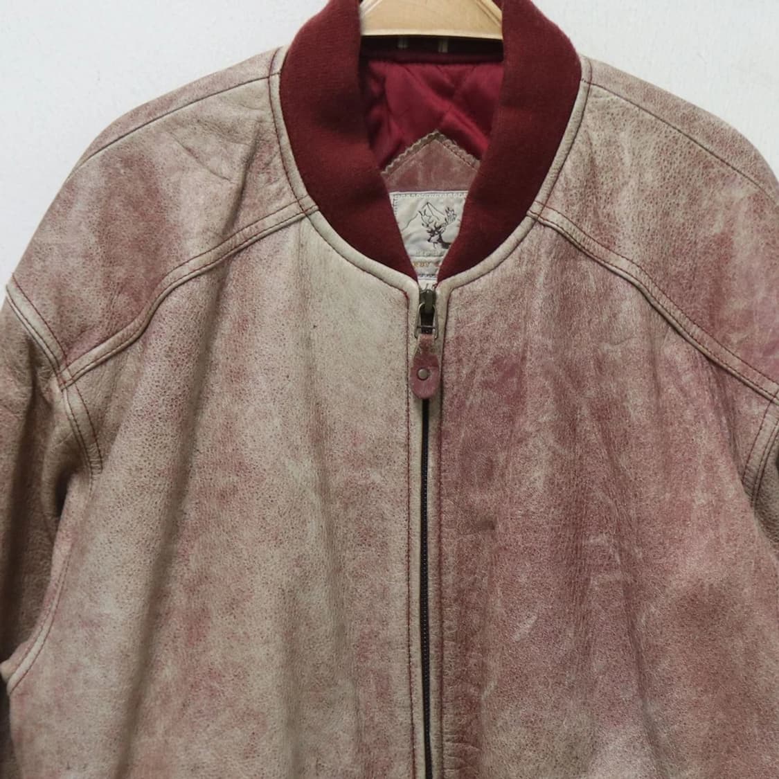 90'S RNDY& KAREN 레드 소가죽자켓 60435 상품이미지3