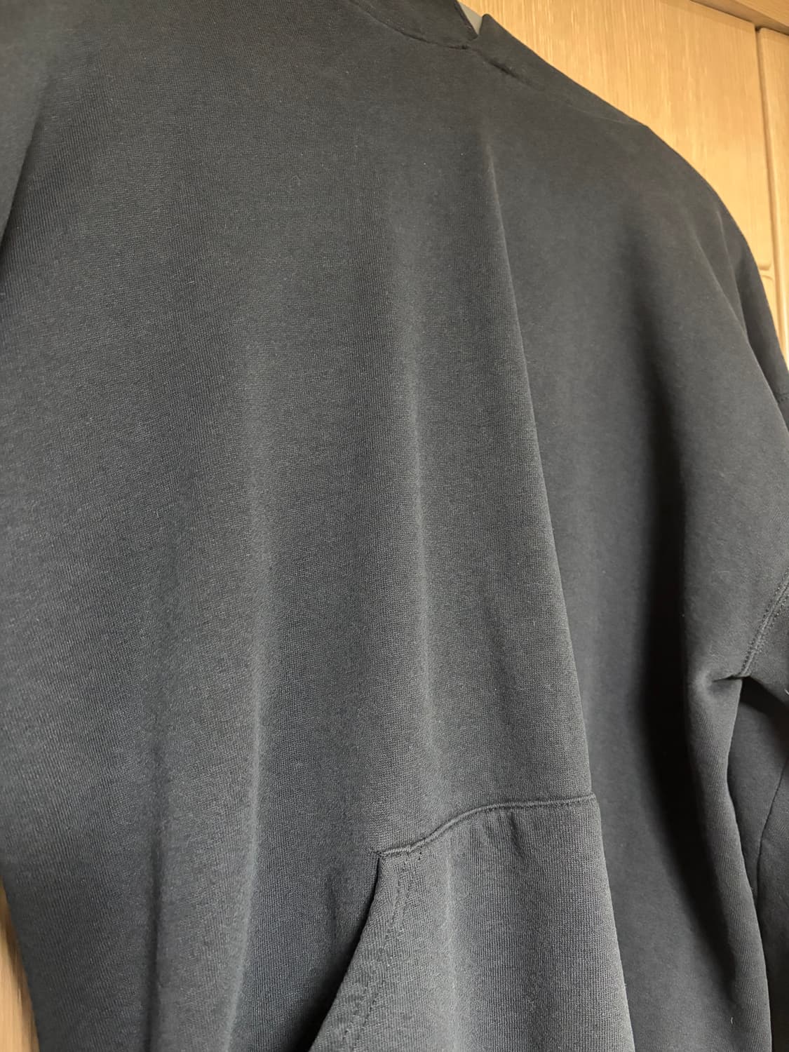 90s 러셀 플레인 후드티 후디 블랙 XL 미제 USA 상품이미지8