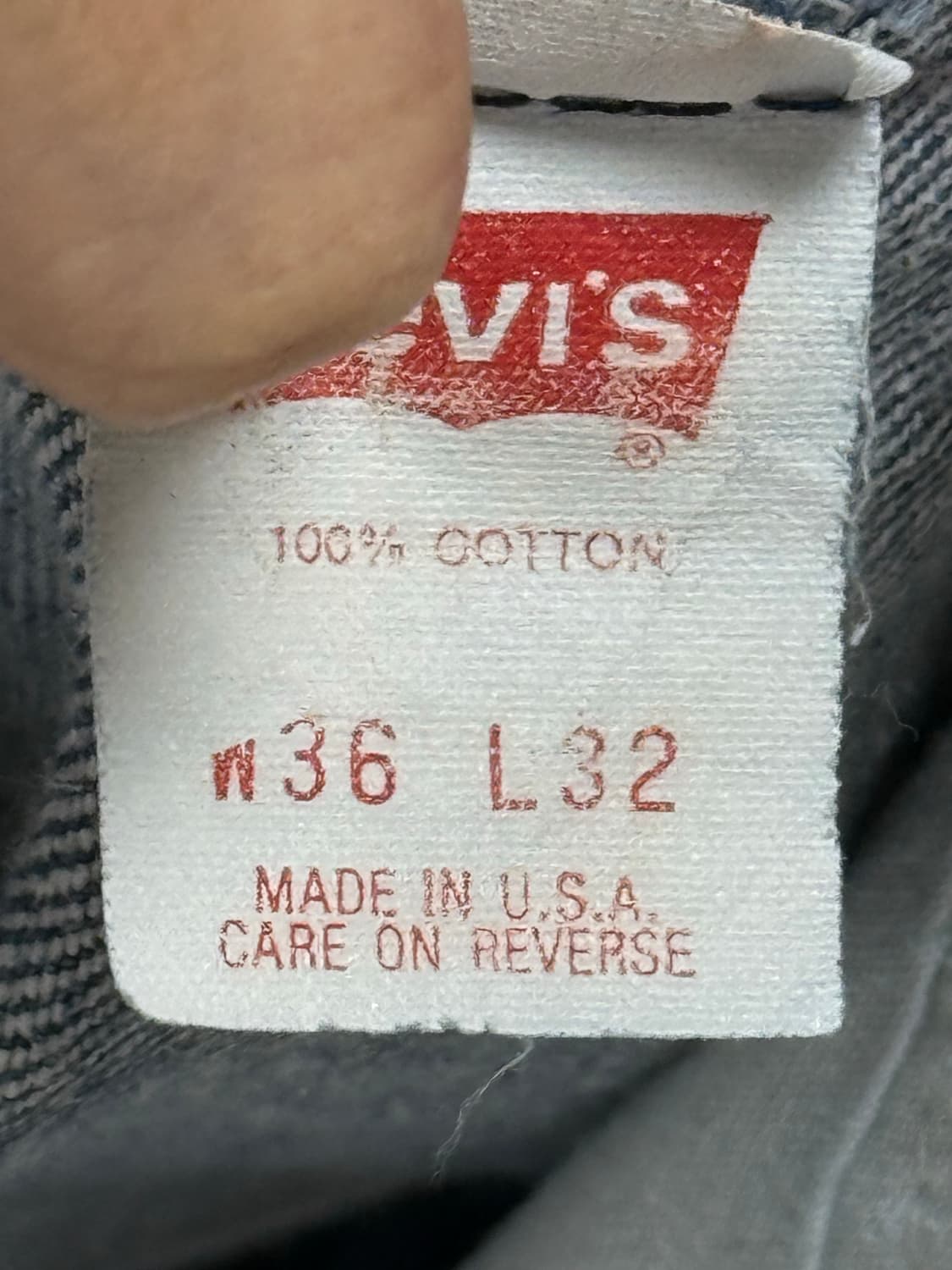 빈티지 리바이스 501 made in usa 36x32사이즈 상품이미지4