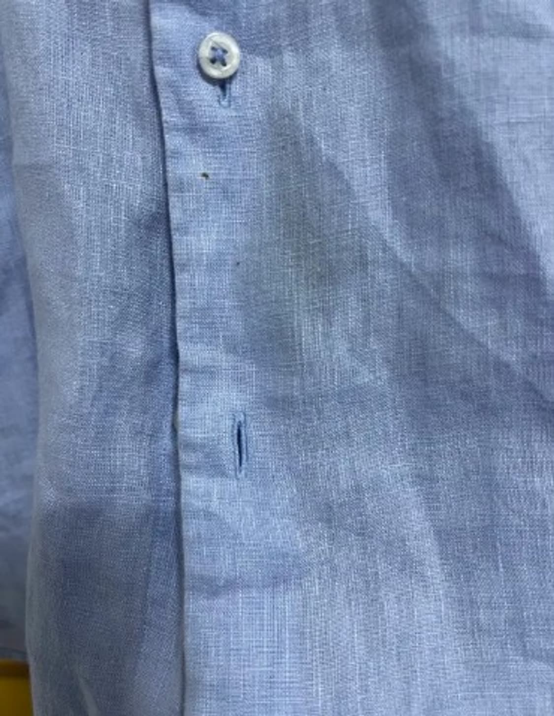 마시모뚜띠 남성 스카이블루 린넨긴팔셔츠 L 상품이미지6