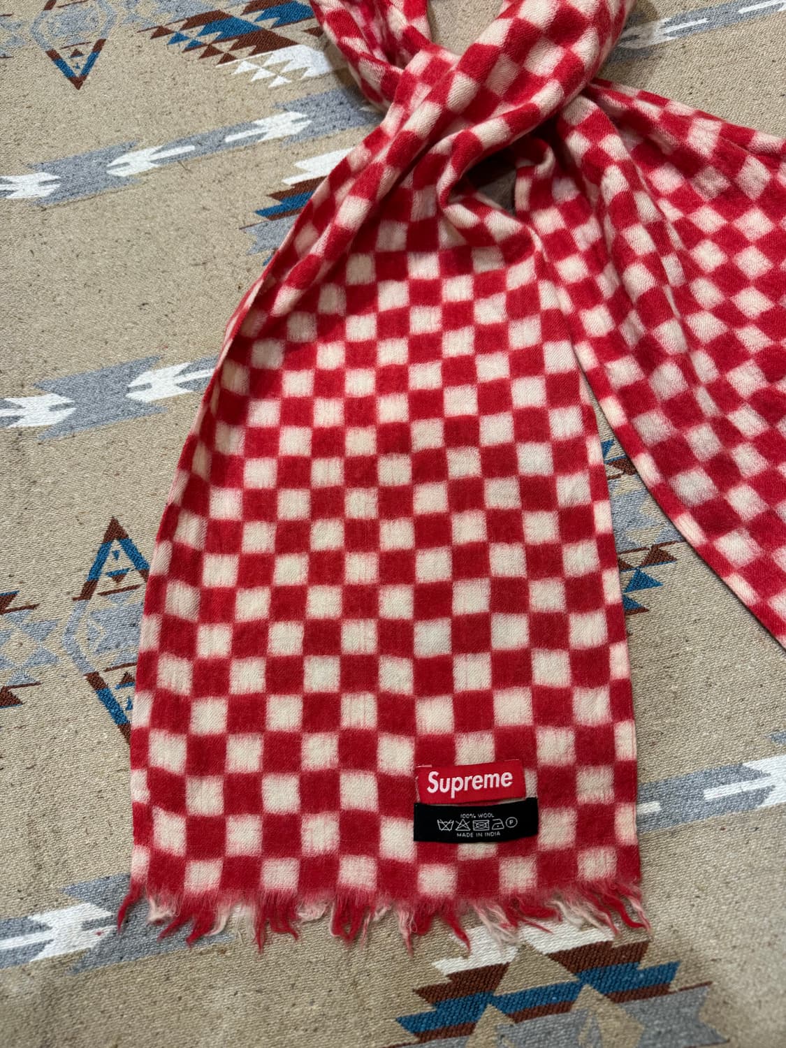 [OS] 슈프림 체커보드 울 스카프 (머플러) 상품이미지3