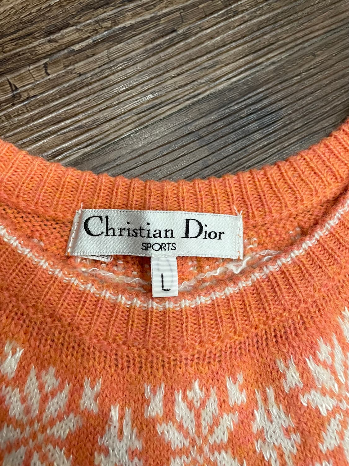 90s Christian Dior Fair Isle Knit Sweate 상품이미지5