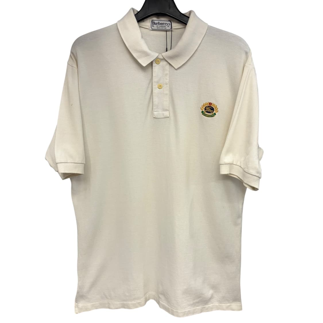 90s 버버리 기사단로고 화이트 PK XL 상품이미지1