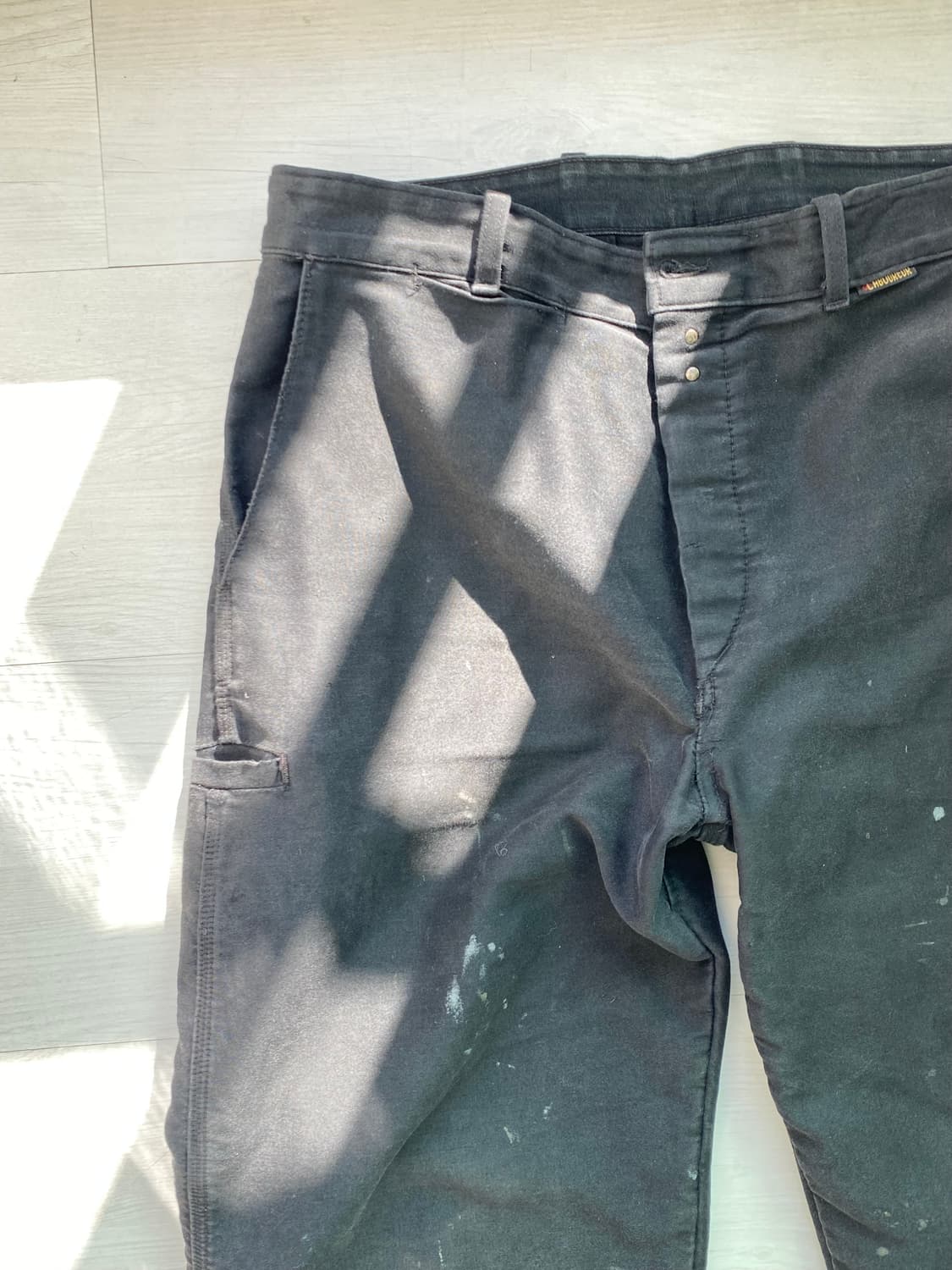 ~80s 르 라부어 프렌치 몰스킨 워크 팬츠 블랙 34 상품이미지4