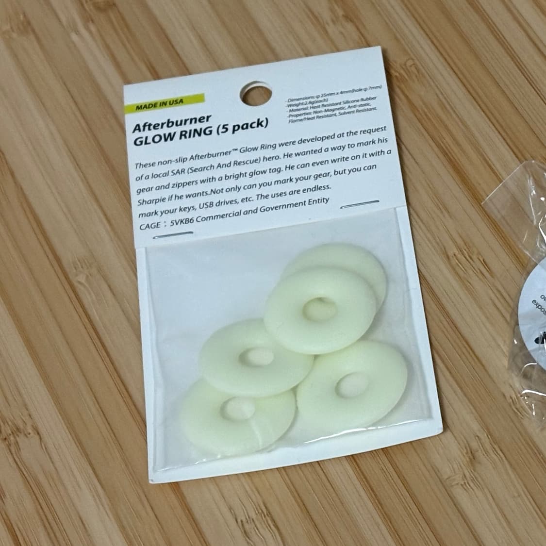 빔즈 하이타이드 Afterburner GLOW RING 야광링 키링 상품이미지2