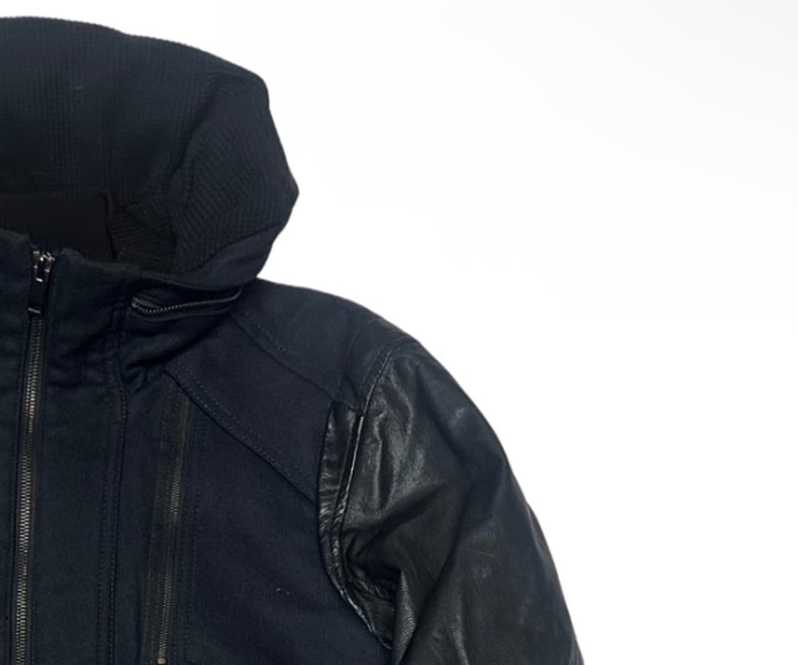 우영미 솔리드옴므 캐시미어 고트스킨후드자켓 100 상품이미지2