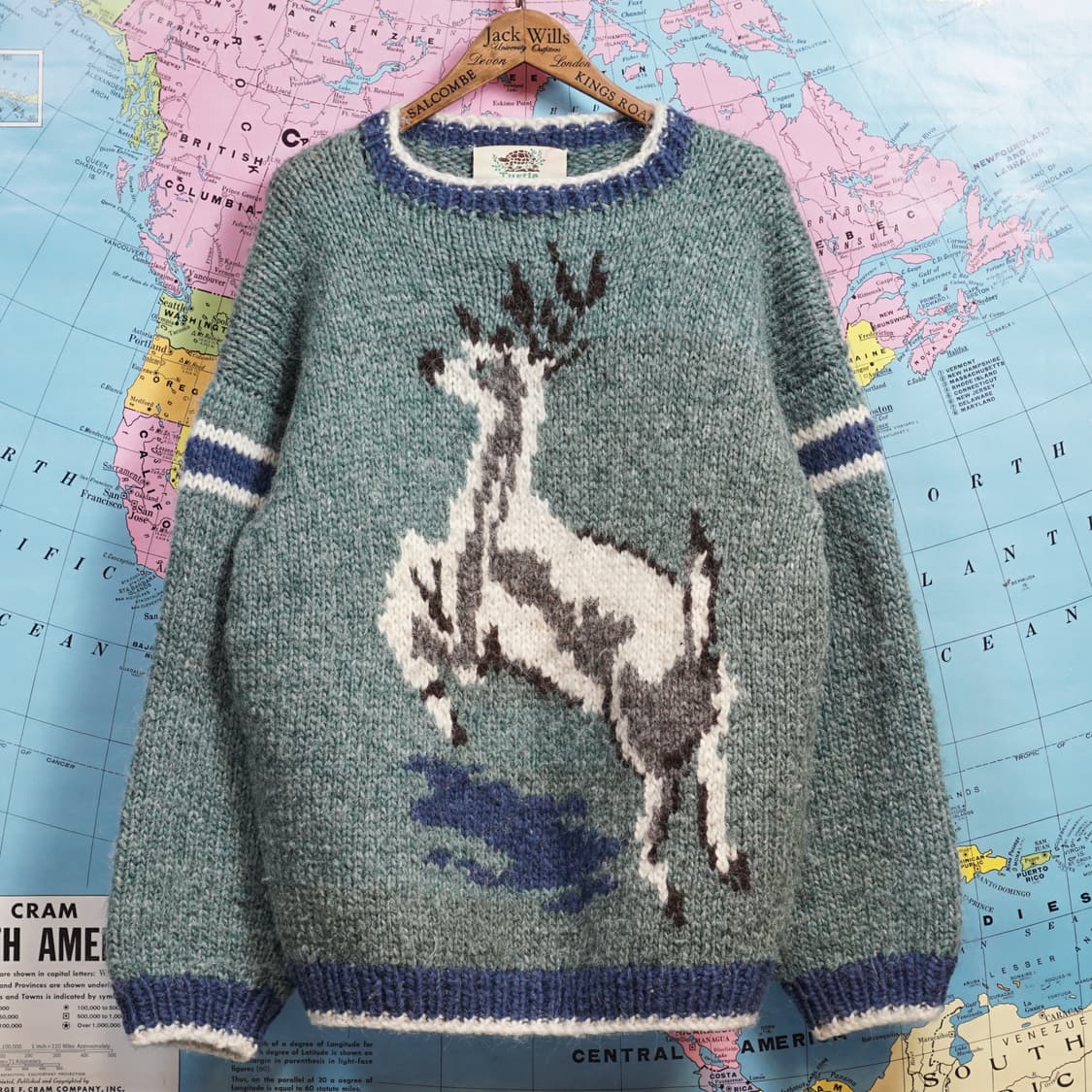 캐나다 Turtle 퓨어 울 핸드메이드 니트 상품이미지1