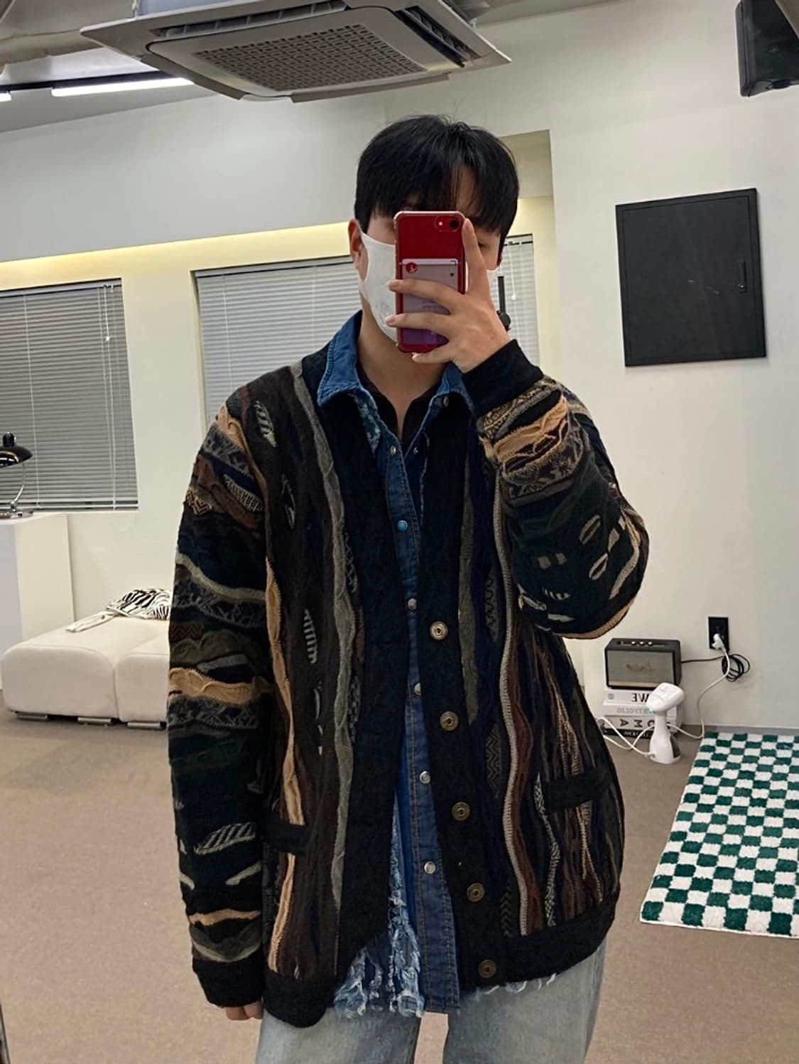 쿠지 웜톤 케이블 니트 상품이미지1