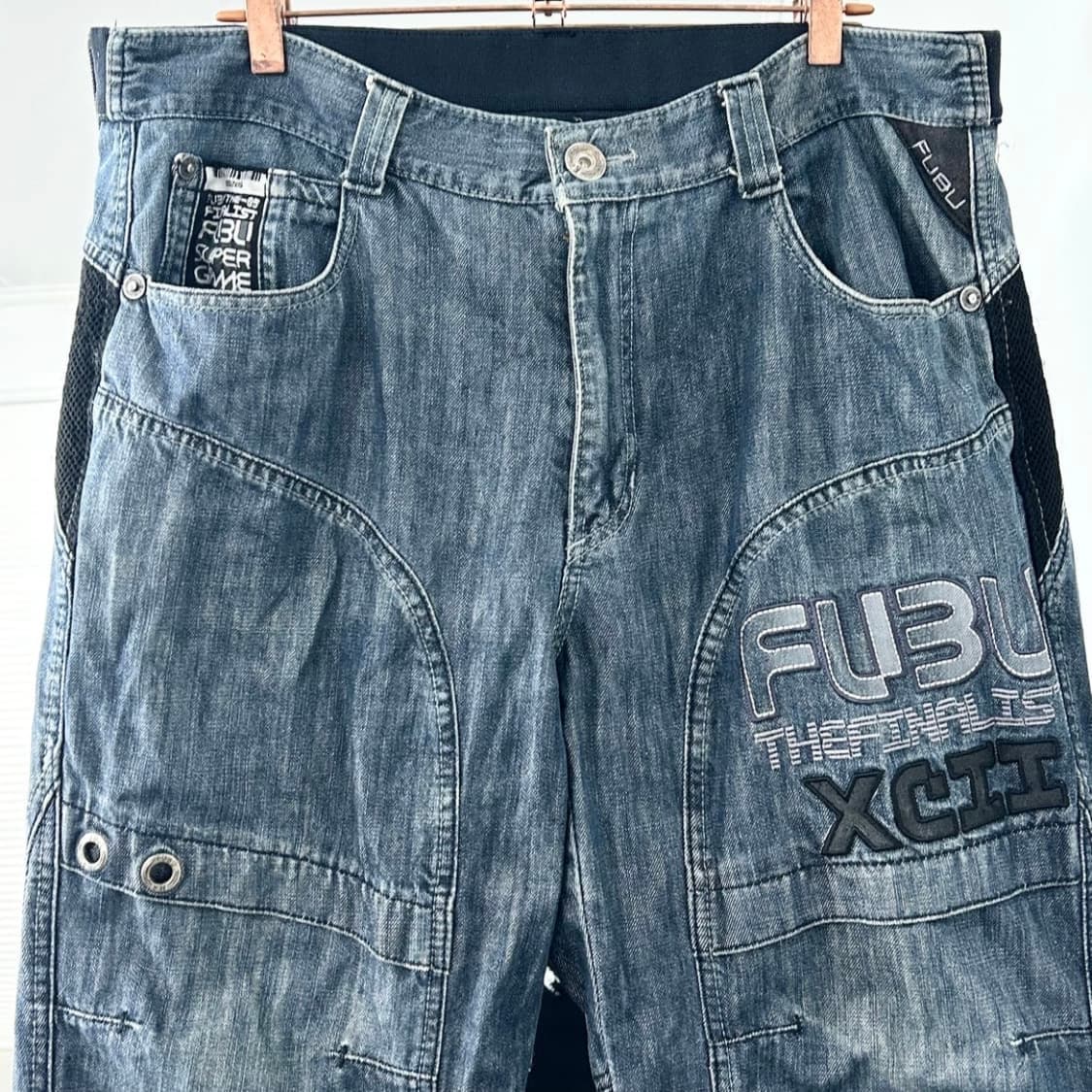 후부 올드스쿨 와이드 데님 팬츠 상품이미지6