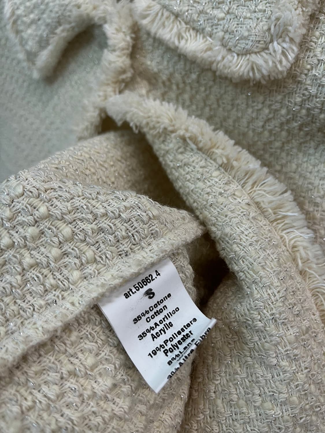 여) 텐시오네 인 이태리 트위드 자켓  상품이미지6