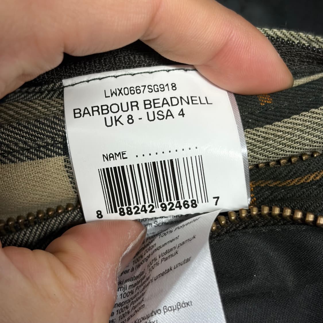 바버 왁스드 비데일 자켓 상품이미지9