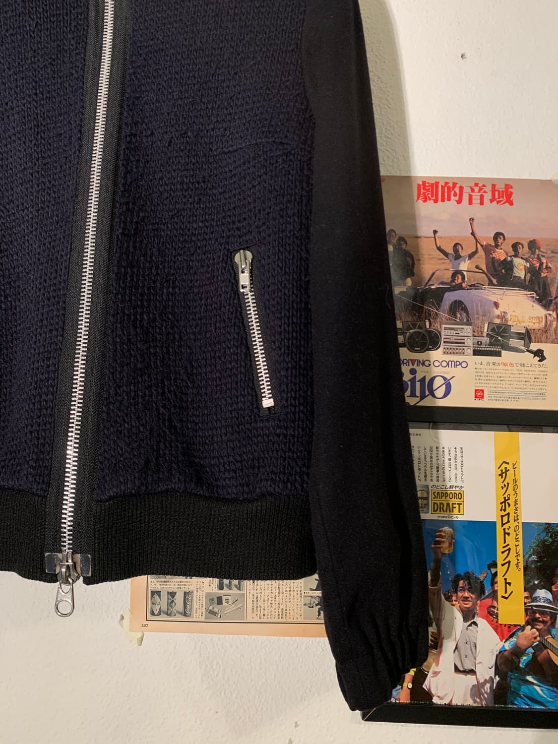 요지야마모토 y-3 니트 도킹 후드집업 상품이미지4